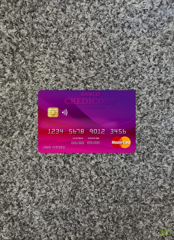 Banque argentine Credicoop mastercard photolook recto